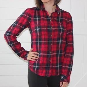 H&M Plaid Button-Up